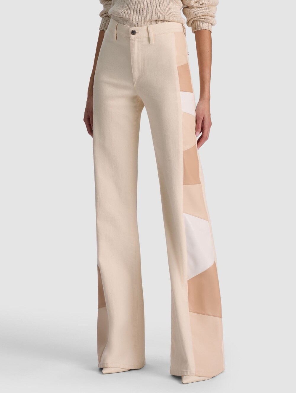 Alice + Olivia BEAUTIFUL VEGAN PATCHWORK JEAN
